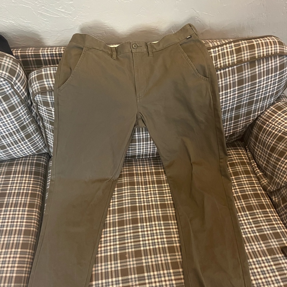 Olive Vans Authentic Chino W:36